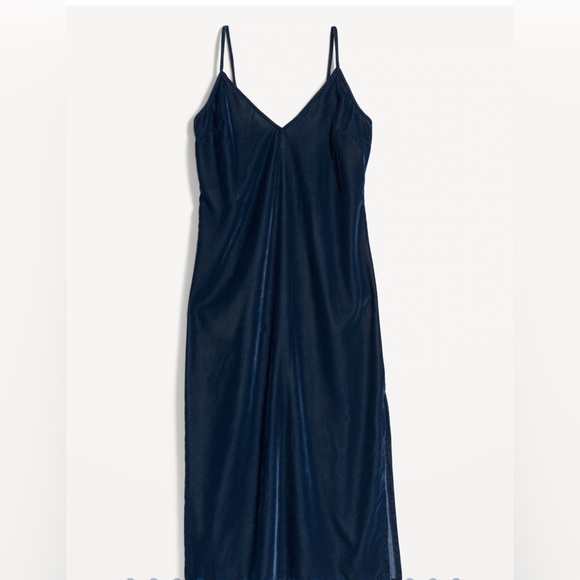 Velvet Midi Slip Dress for Women - Picture 5 of 6